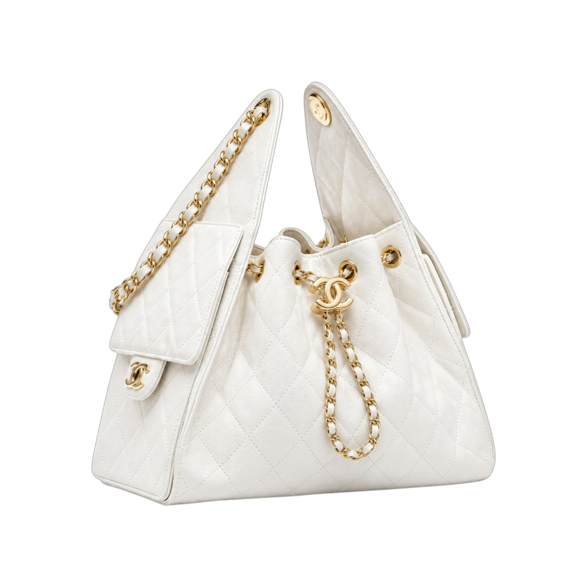 C.H.A.N.E.L 25  Handbag White