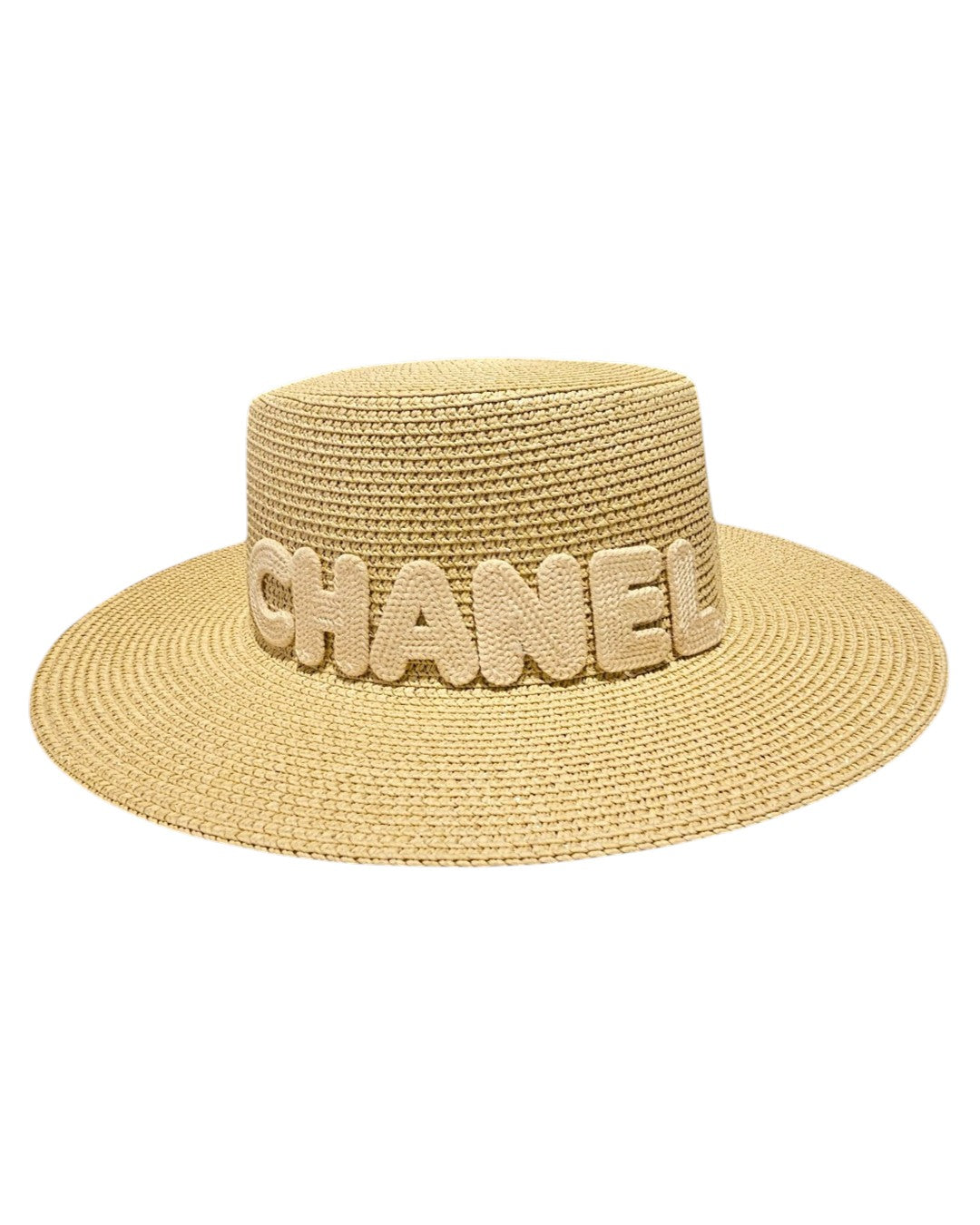 C.h.a.n.e.l Signature Straw Boater Hat – Summer Collection