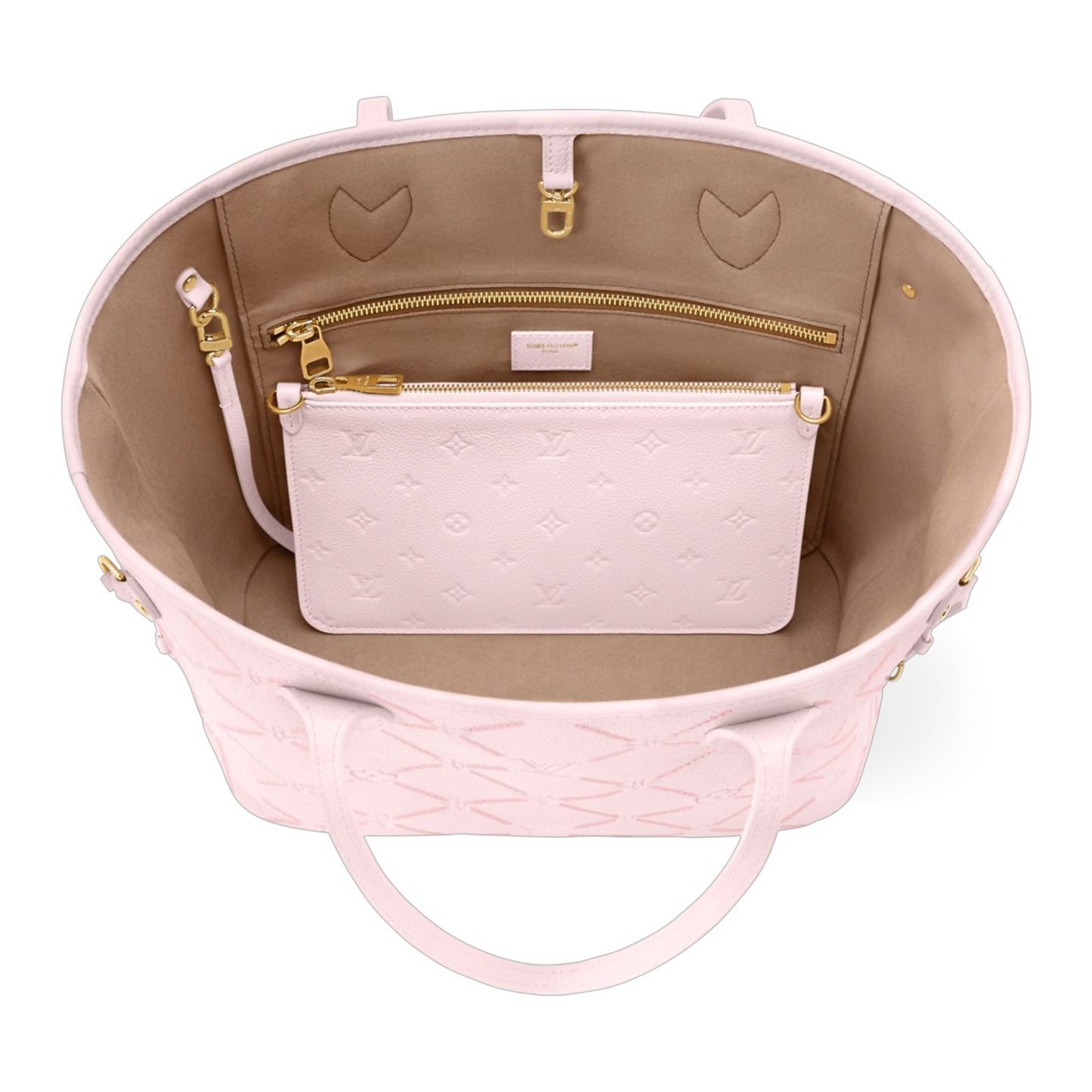 L  V | Neverfull MM | Light Bliss Couture & Hazelnut Couture Colors