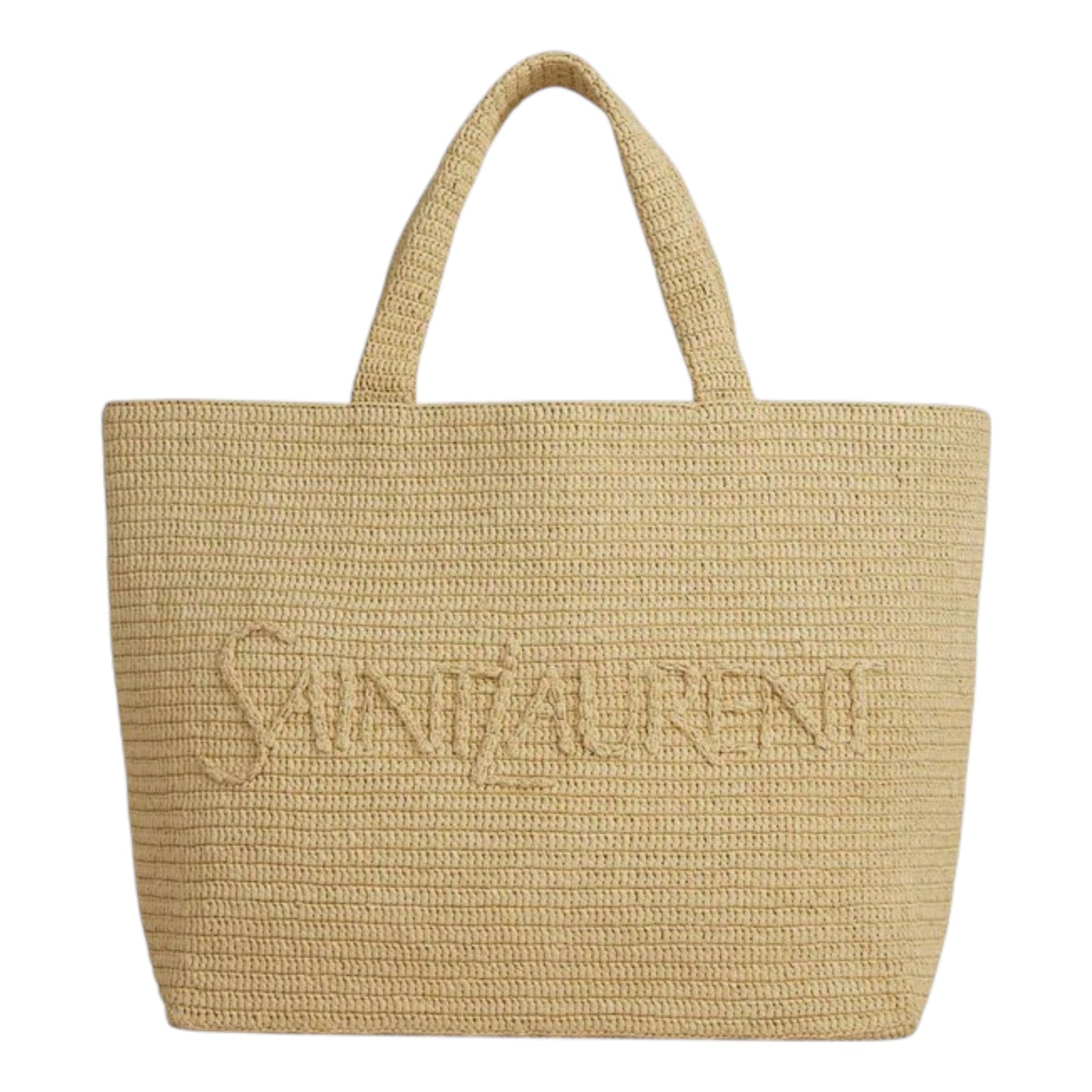 Luxury S.a.i.n.t  L.a.u.r.e.n.t Straw Beach Bag – Large Summer Tote for Women - With BOX
