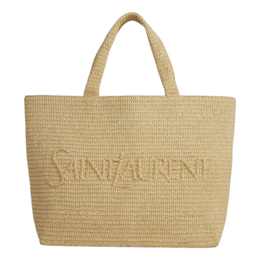 Luxury S.a.i.n.t  L.a.u.r.e.n.t Straw Beach Bag – Large Summer Tote for Women - With BOX