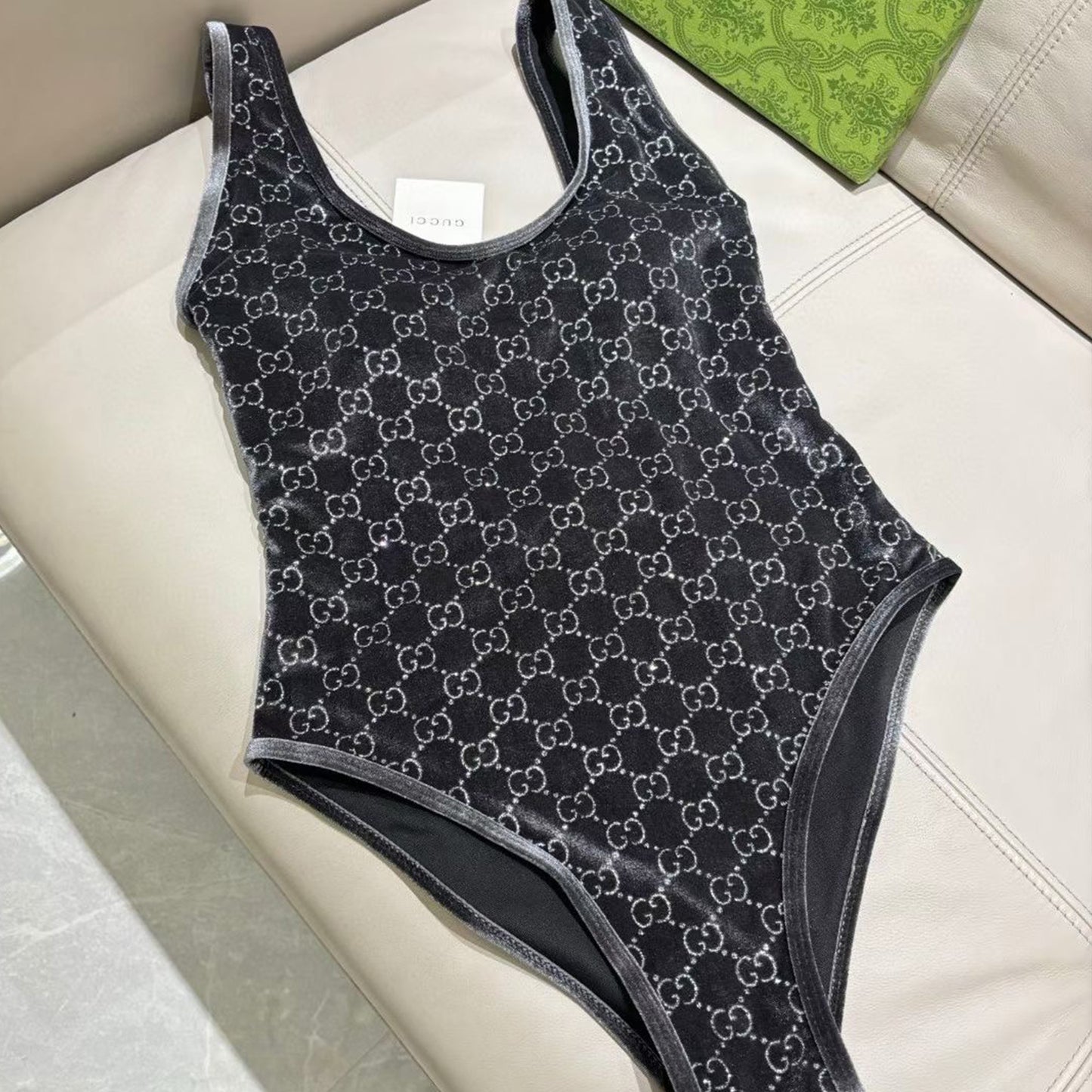 G.U.C.C.I | GG Velvet One-Piece Swimsuit