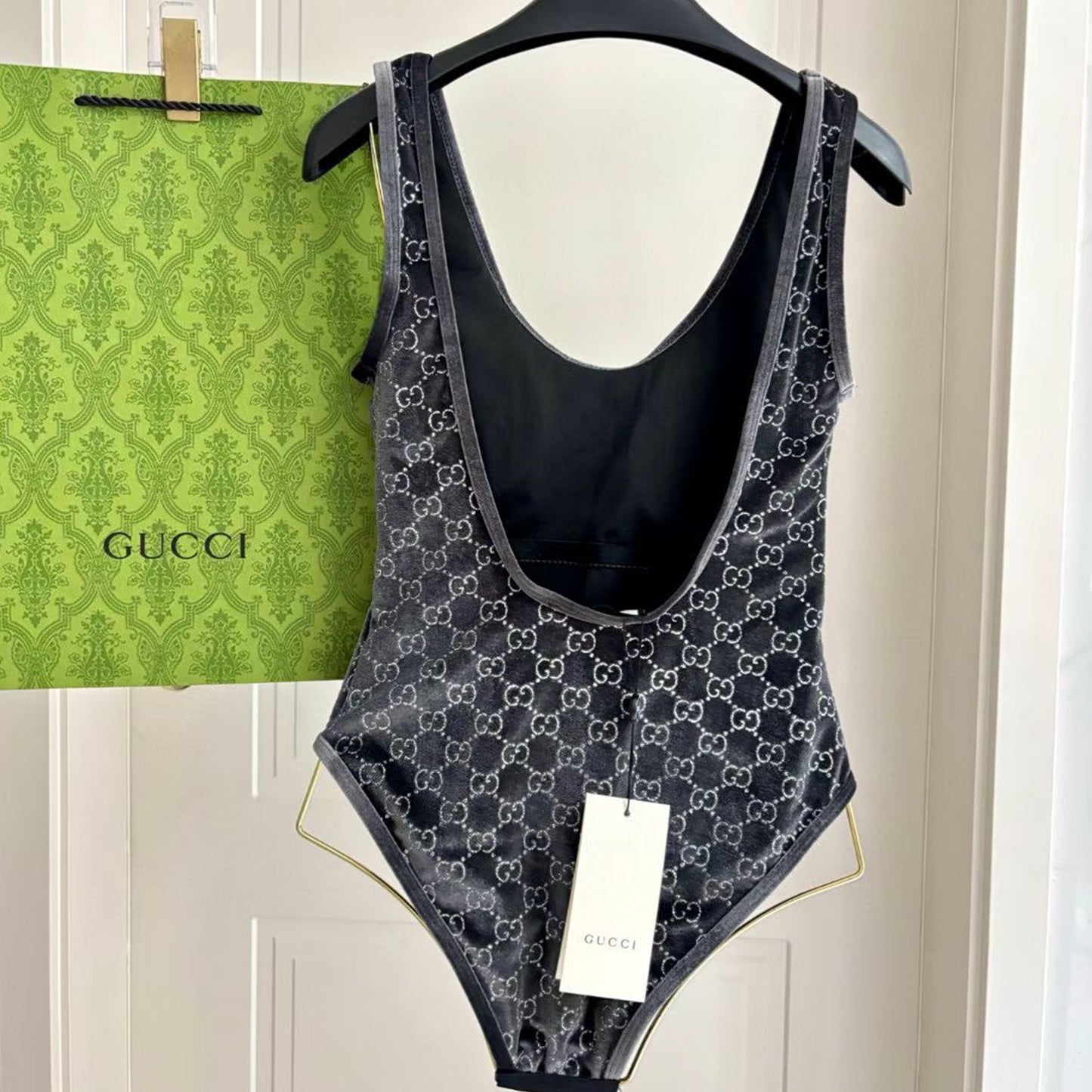 G.U.C.C.I | GG Velvet One-Piece Swimsuit