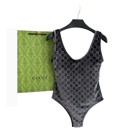 G.U.C.C.I | GG Velvet One-Piece Swimsuit
