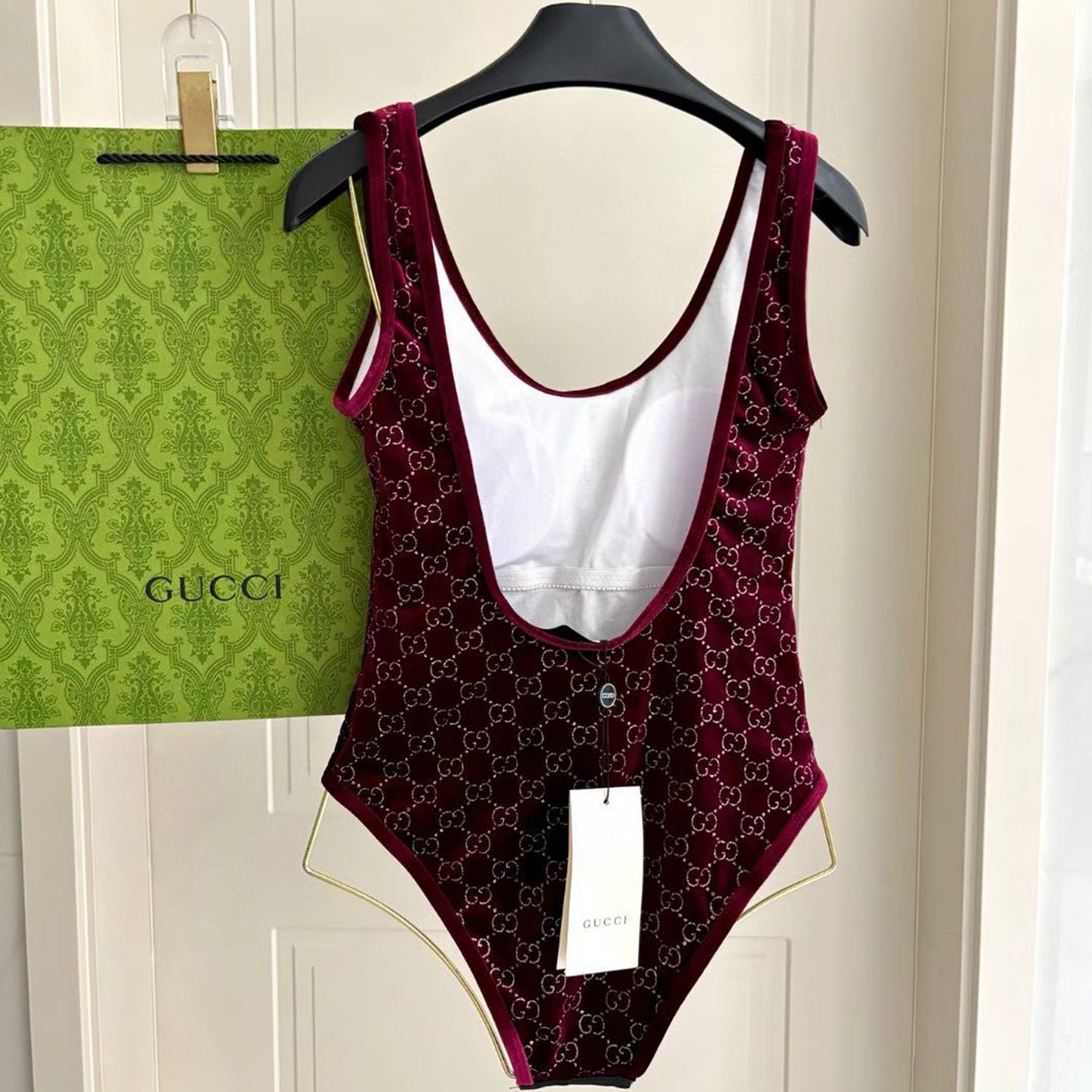 G.U.C.C.I | GG Velvet One-Piece Swimsuit