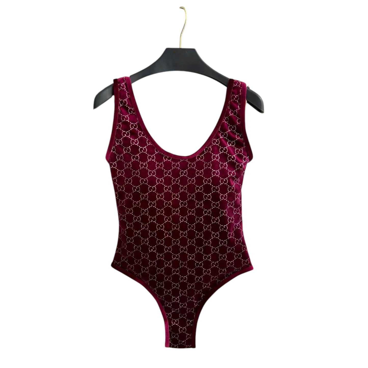 G.U.C.C.I | GG Velvet One-Piece Swimsuit