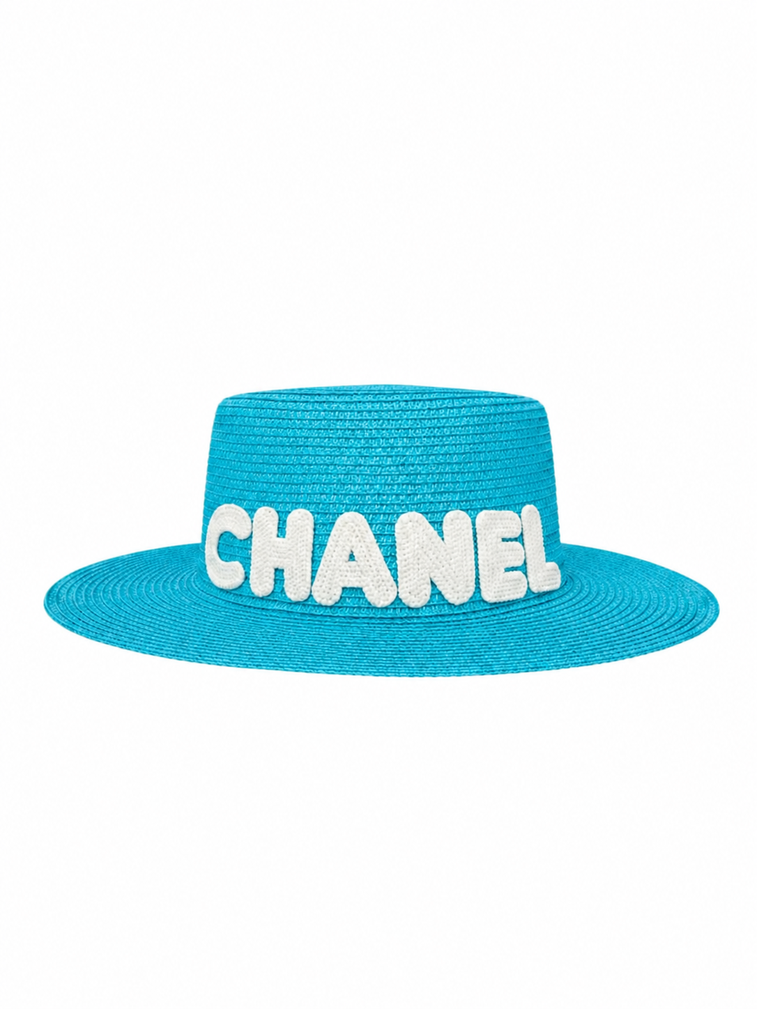 C.h.a.n.e.l Signature Straw Boater Hat – Summer Collection
