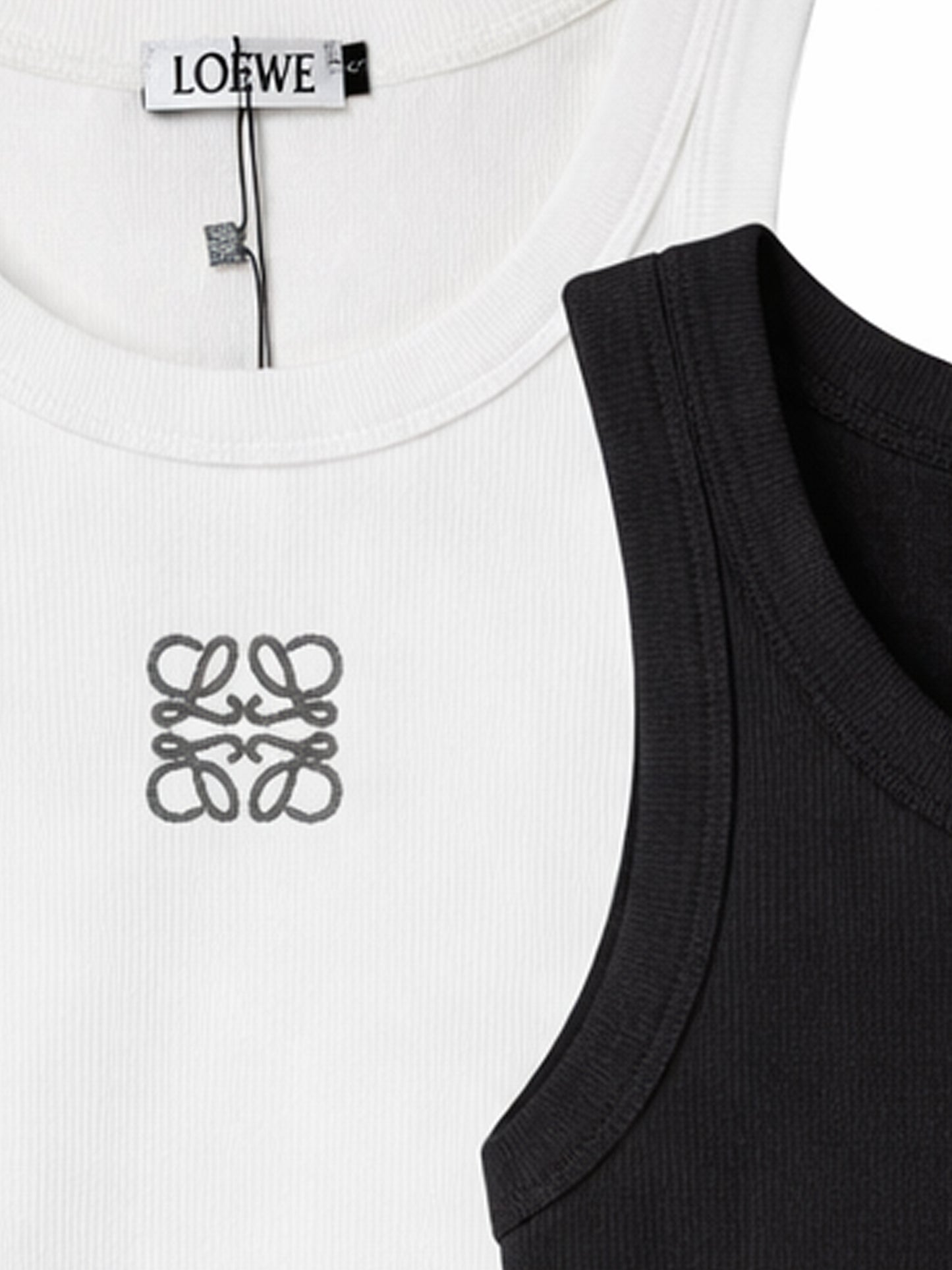 L.O.E.W.E Anagram-embroidered stretch-cotton tank