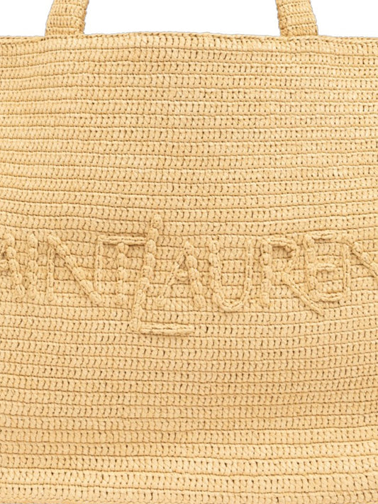 Luxury S.a.i.n.t  L.a.u.r.e.n.t Straw Beach Bag – Large Summer Tote for Women - With BOX