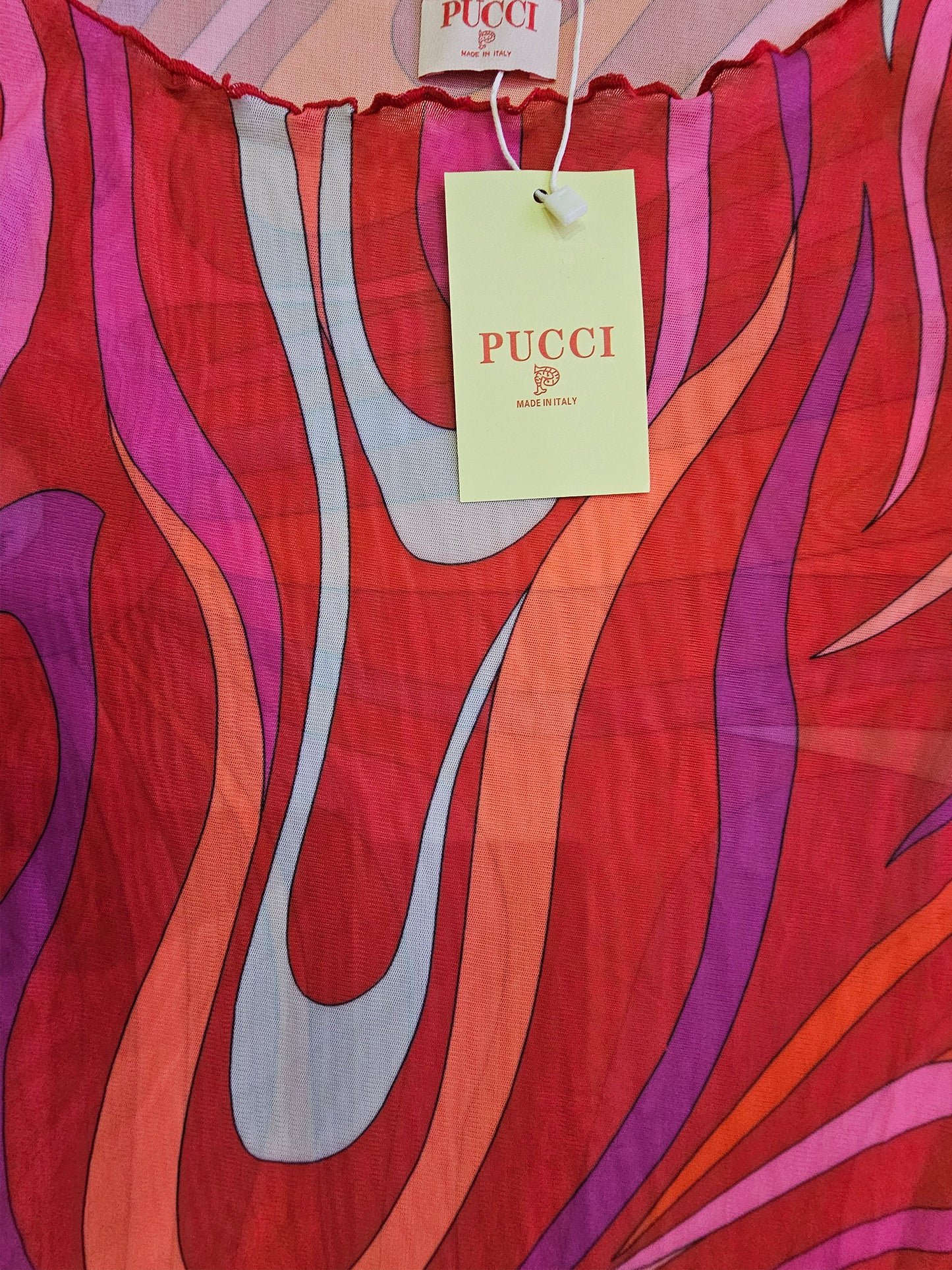 P.U.C.C.I Marmo-Print Tulle Long Sheer Dress – 3 Colors